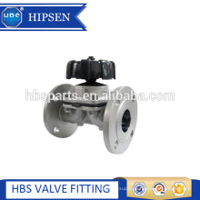 stainless steel diaphragm valve with flange connection